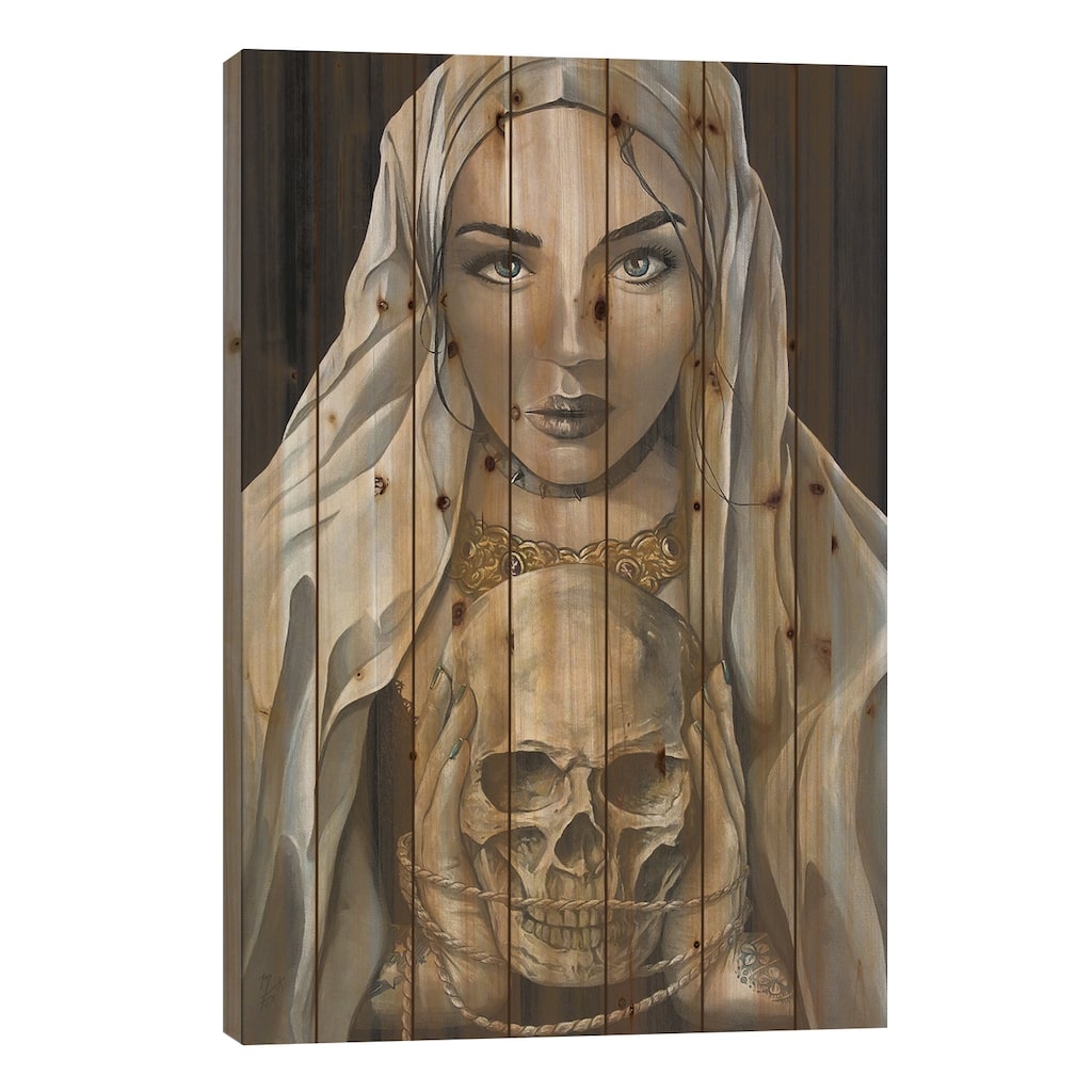 It Doesn't Really Matter Print On Wood by Mark Fox - Multi-Color
