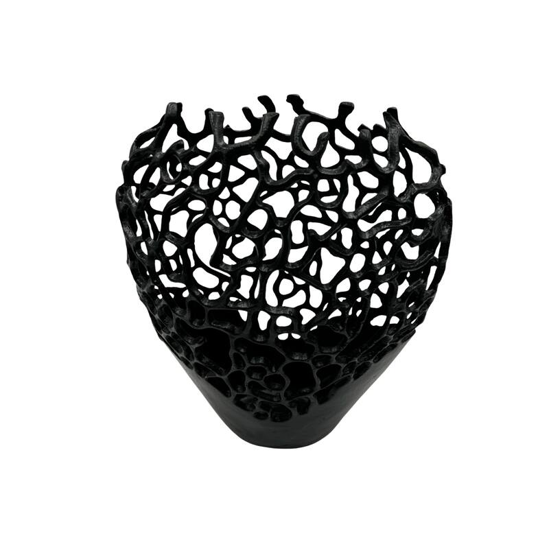 Decorative Handmade Aluminum Bird Nest Flower Vase