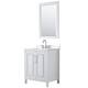 Option White / White Quartz Top / Polished Chrome