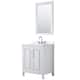 Option White / White Quartz Top / Polished Chrome