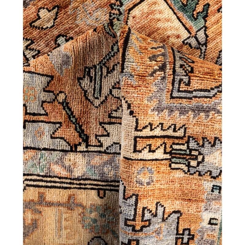 Serapi One-of-a-Kind Hand-Knotted Area Rug - Orange - 4' 2" x 5' 10"
