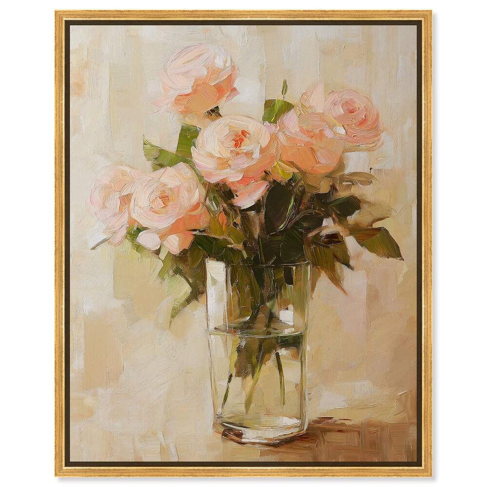 Soft Pink Blooms Canvas by Art Remedy
