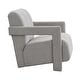 preview thumbnail 9 of 26, Roomfitters Modern Minimalist Leisure Armchair with L-Shaped Armrests and Polyester Upholstery