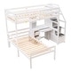preview thumbnail 14 of 34, Twin Size Loft Bed with a Stand-alone Bed, Desk, Shelves and Drawers