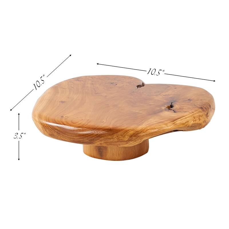 Cedar Roots Serving Stand Farmhouse wood pedestal stand plant holder
