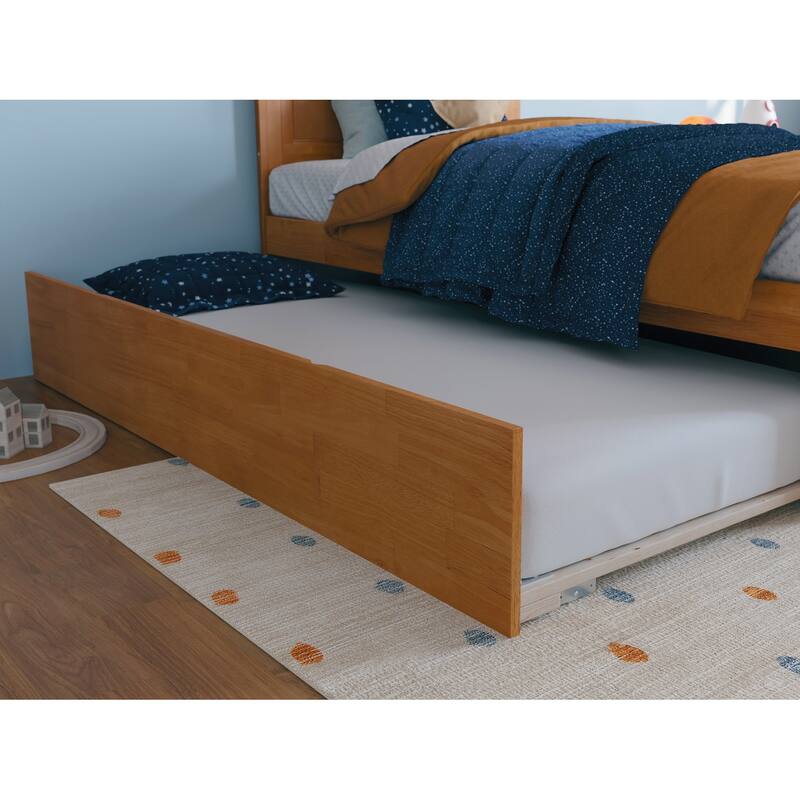 Madison Platform Bed with Matching Footboard and Twin Trundle