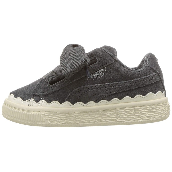 PUMA Kids Suede Heart Rubberized Sneaker
