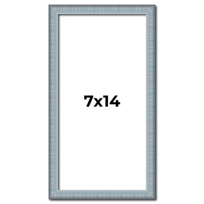 7x14 Frame Rustic Sky Blue Solid Wood Picture Frame | 0.75 Inch