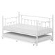 preview thumbnail 36 of 42, VECELO Metal Twin Size Daybed with Antique Graceful Lines, Daybed with Trundle, Black&White