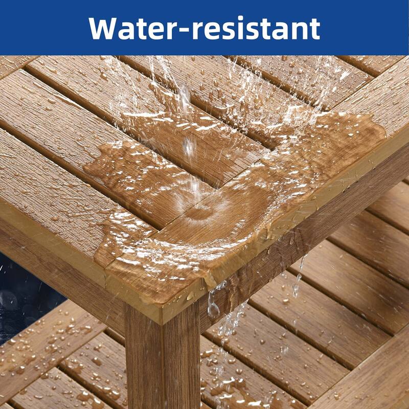 Moasis 2-Tier Shower Bench Water Resistant Bath Shower Stool With Storage Shelf