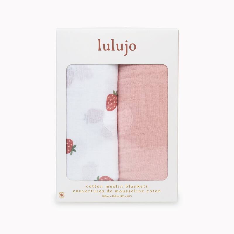 lulujo 2 PK Muslin Swaddling Blankets