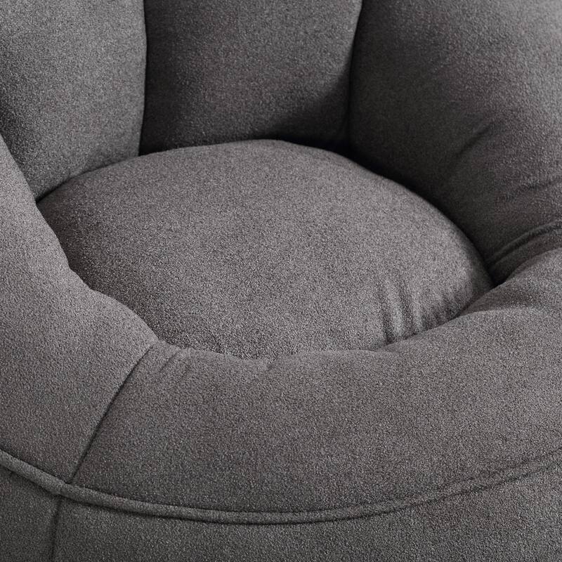 High Pressure Foam Bean Bag Sofa Chair with Footrest