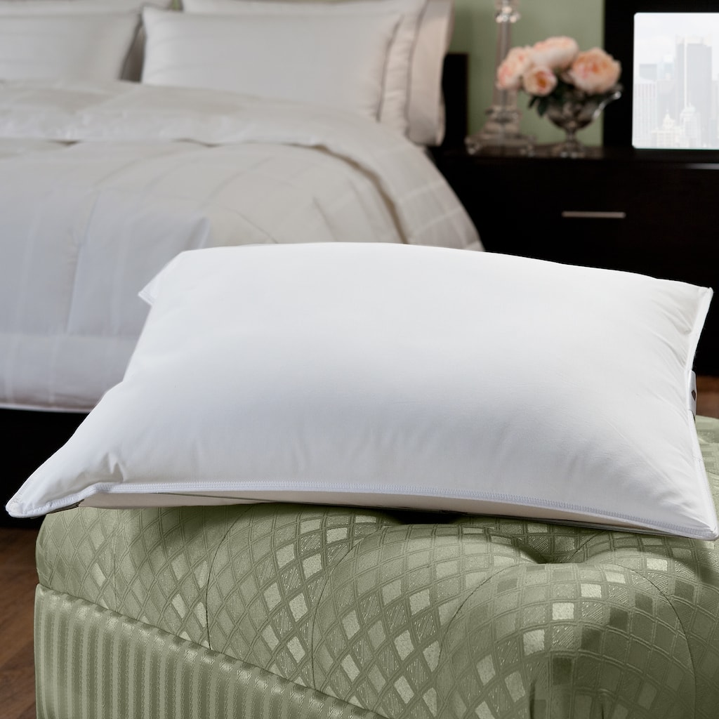 Porch & Den Shoreline White Cotton Down/ Feather Blend Hotel-style Pillow