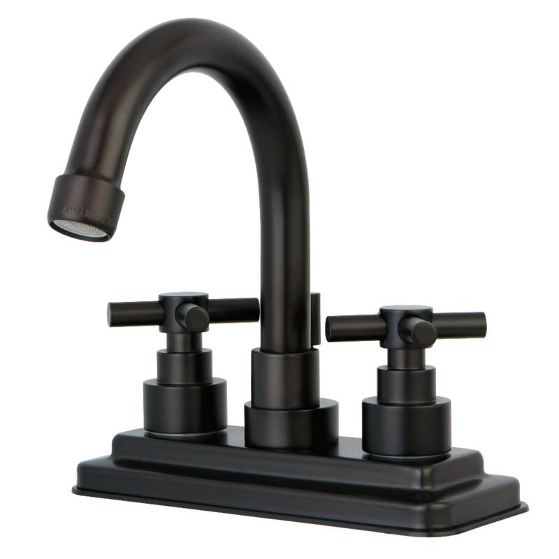 Kingston Brass Elinvar Centerset Bathroom Faucet with Brass Pop-Up