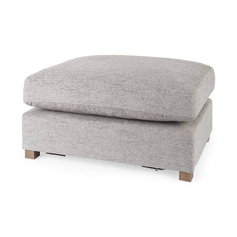 Valence 38.6L x 26.0W x 17.7H Medium Gray 2/3 Ottoman Sectional Piece - 39.76 x27.95 x20.47