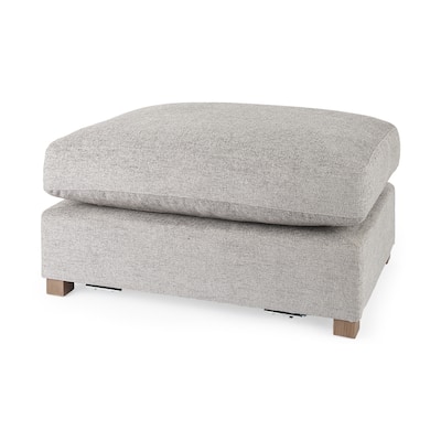 Valence 38.6L x 26.0W x 17.7H Medium Gray 2/3 Ottoman Sectional Piece - 39.76 x27.95 x20.47