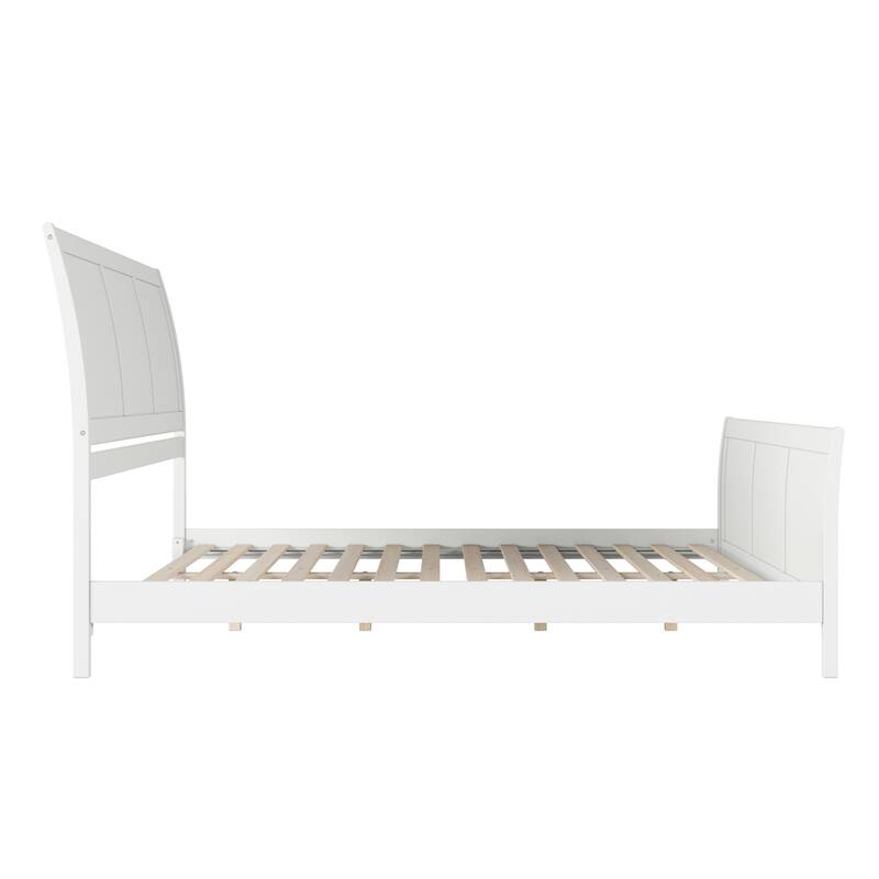 AFI, Portland Solid Wood Low Profile Platform Bed with Matching Footboard