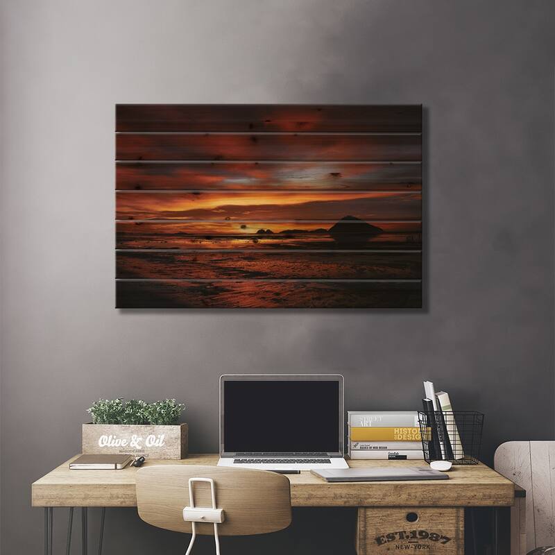 Colours Print On Wood by Fulvio Pellegrini - Multi-Color