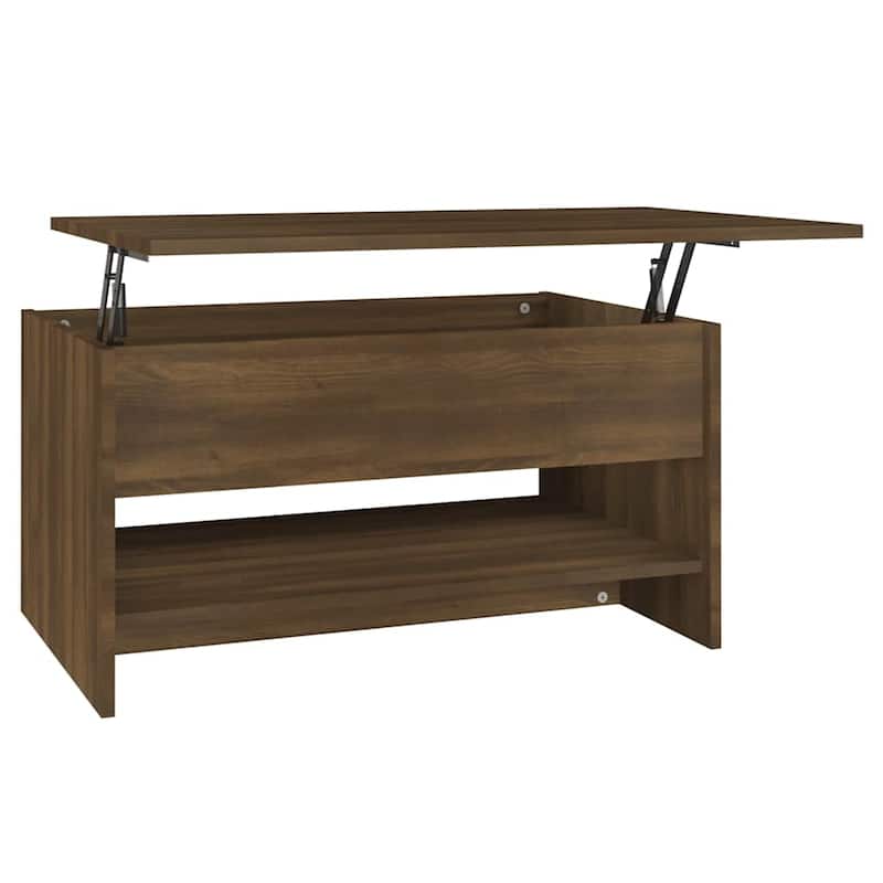 vidaXL Coffee Table Lift Top End Table Accent Side Sofa Table Engineered Wood - 31.5" x 19.7" x 16.7"