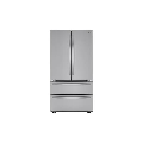 LG 27 cu.ft. 4 Door French Door, Double Freezer, Internal Water, PrintProof Stainless Steel