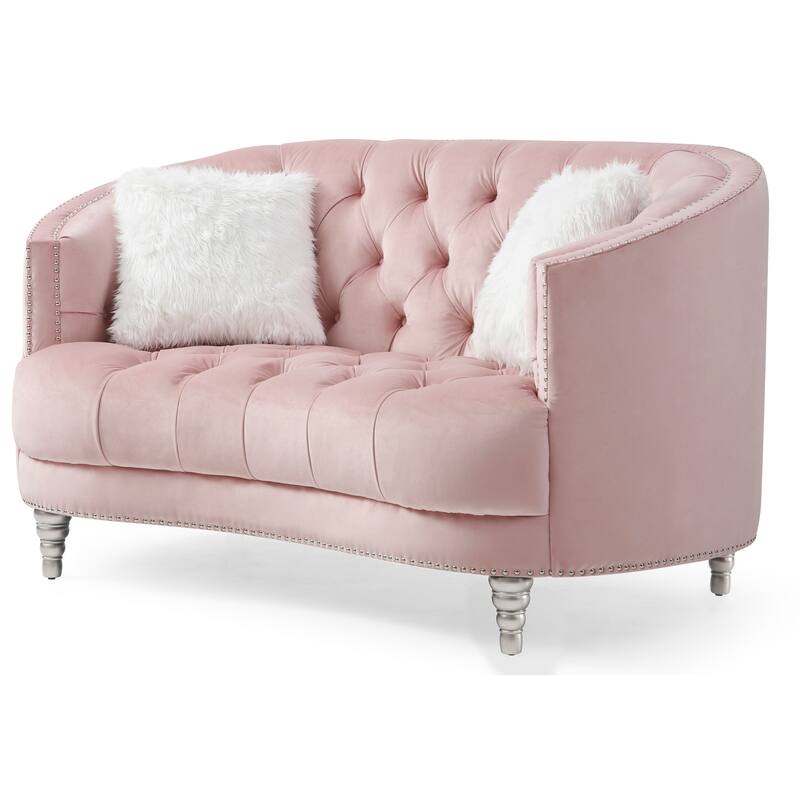 Dania Velvet Loveseat