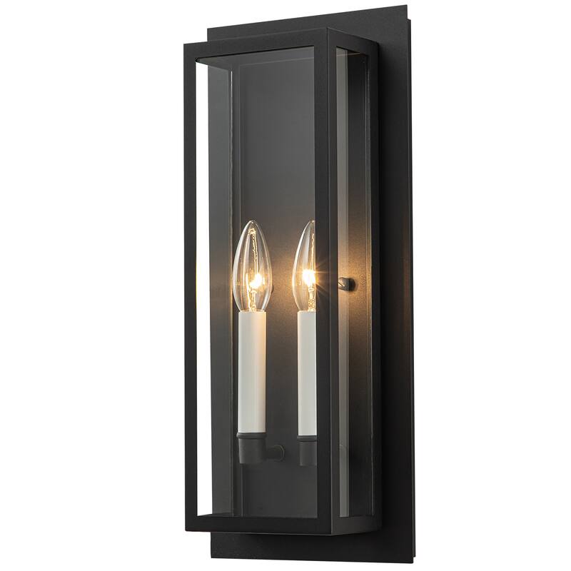 17.5" modern wall sconce with candelabra