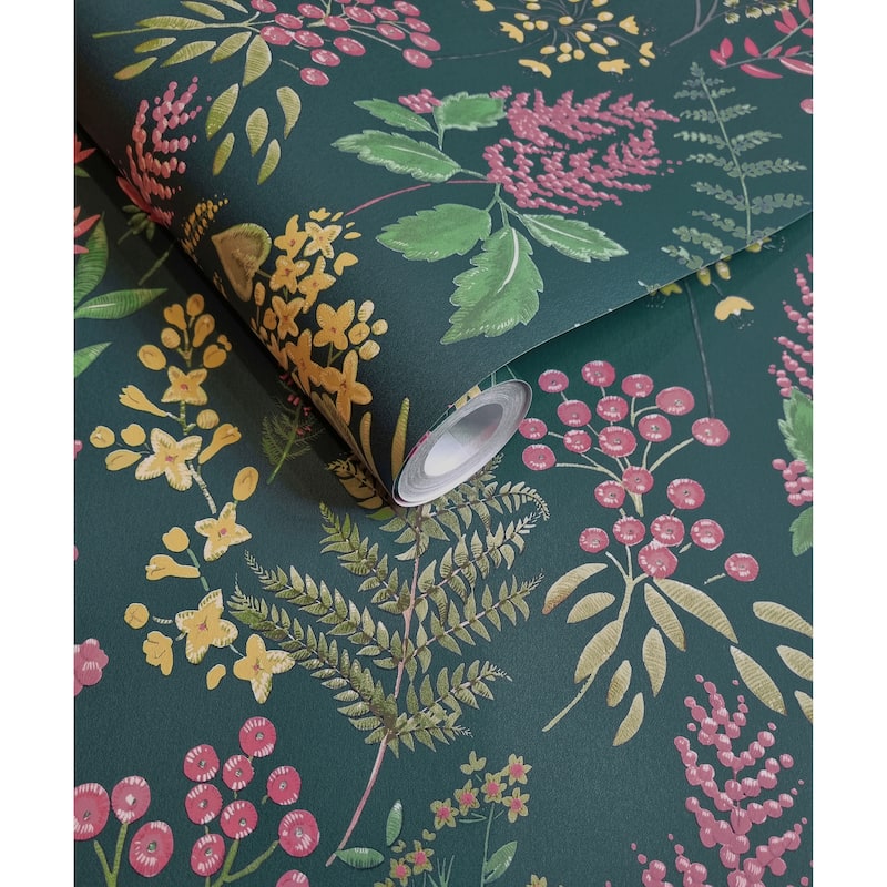 Floral Sprig Non-pasted Wallpaper – 396in x 20.8in