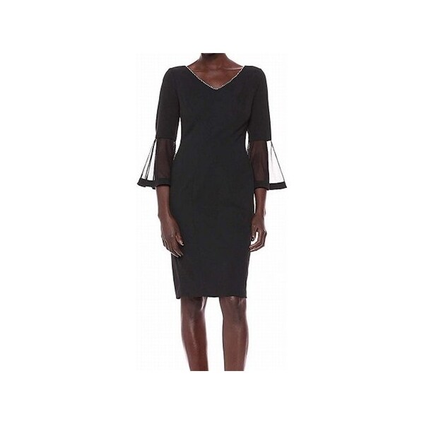 alex evenings bell sleeve dress