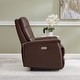 preview thumbnail 5 of 7, Hydeline Logan Power Headrest Top Grain Leather Recliner Chair