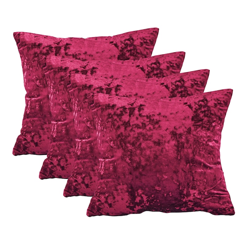 Rancho Crushed Velvet Throw Pillow Cover Set, NO INSERT