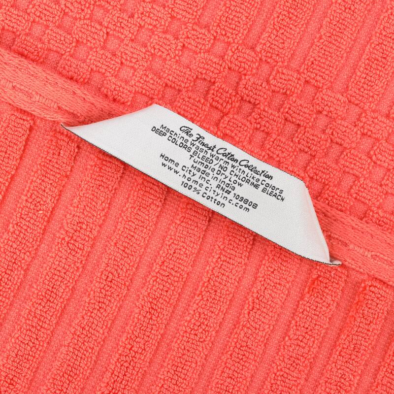 Superior Soho Ribbed Cotton Bath Towel Set of 2