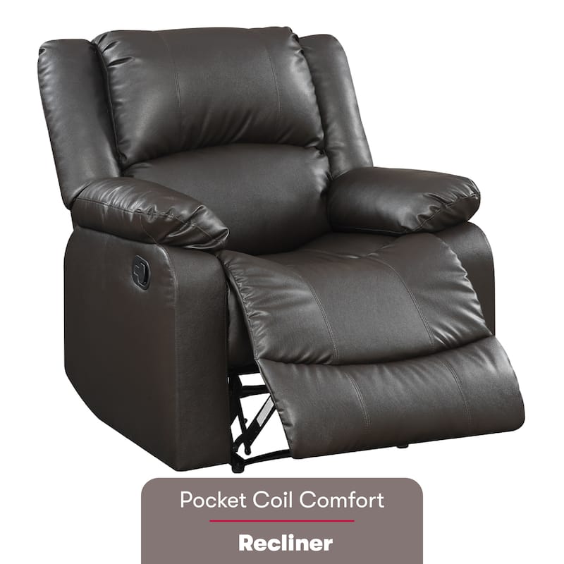 Relax A Lounger® Porter Faux Leather Manual Recliner by iLounge