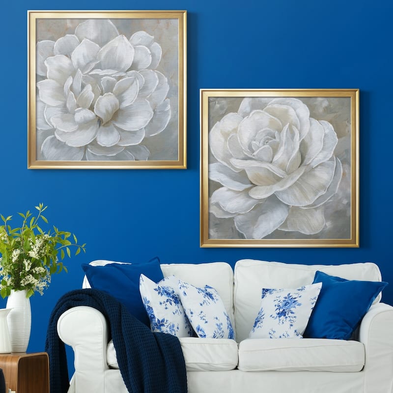 Bombshell Bloom I Premium Framed Canvas - Ready to Hang