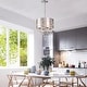 preview thumbnail 2 of 3, Acamas 4-Light Drum Chandelier