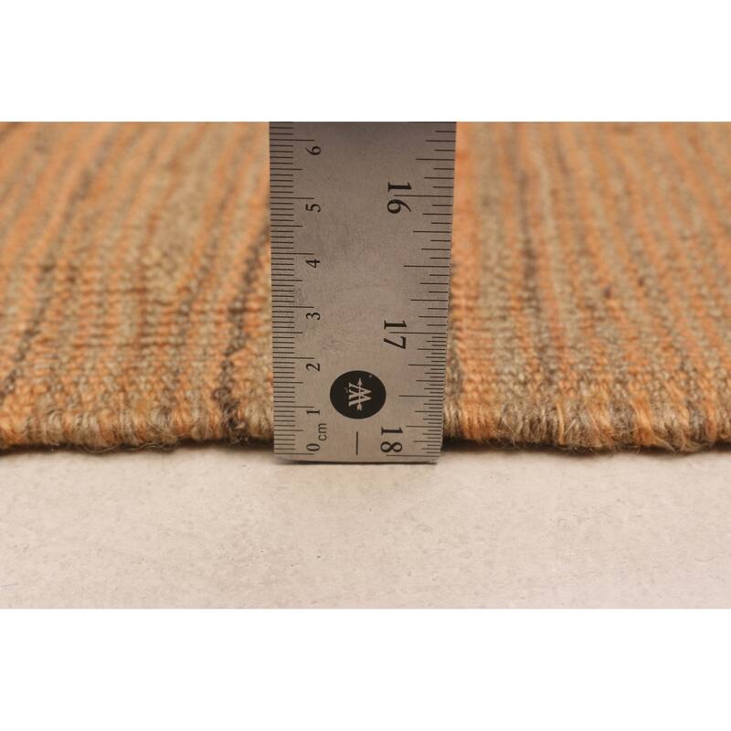 ECARPETGALLERY Flat-Weave Ankara FW Orange Wool Kilim - 10'4 x 12'0