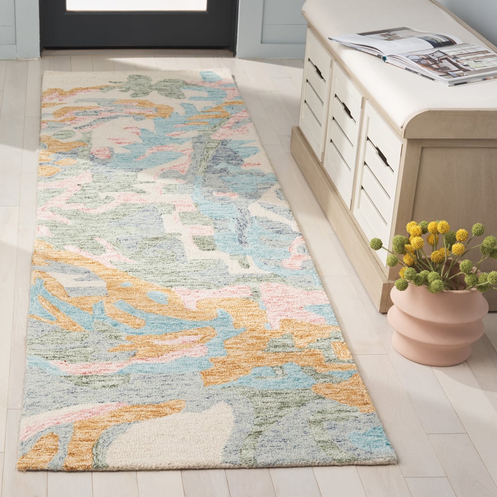 SAFAVIEH Handmade Jardin Shiho Country Wool Rug