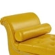 preview thumbnail 24 of 65, Armed Ottoman Bench PU Leather Bench Button Tufted Sofa Stool Bench Footrest Stoolfor Entryway, Living Room and Window