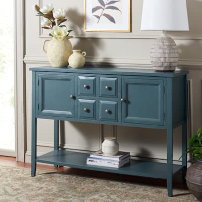 SAFAVIEH Charlotte Grey Storage Sideboard - 45.7" x 15" x 34"
