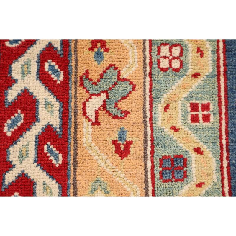 Animals Tribal Kazak Oriental Accent Rug Handmade Wool Carpet - 2'9" x 4'0"