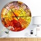 preview thumbnail 8 of 8, Designart 'Return of Stained Glass' Oversized Modern Wall CLock