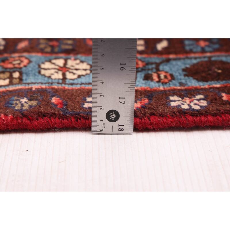 ECARPETGALLERY Hand-knotted Andelz Red Wool Rug - 3'6 x 9'5