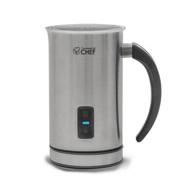 Commercial Chef Milk Frother,Electric Milk Steamer Stainless Steel