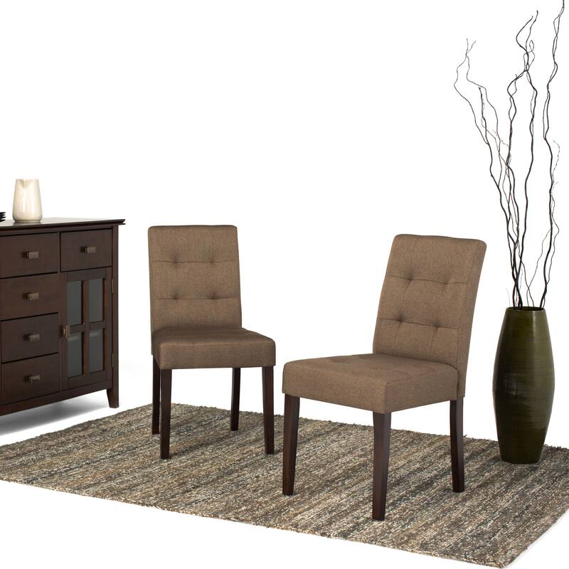 WYNDENHALL Jefferson Contemporary Parson Dining Chair (Set of 2) - 18.9"w x 23"d x 35.8"h