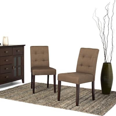 WYNDENHALL Jefferson Contemporary Parson Dining Chair (Set of 2) - 18.9"w x 23"d x 35.8"h