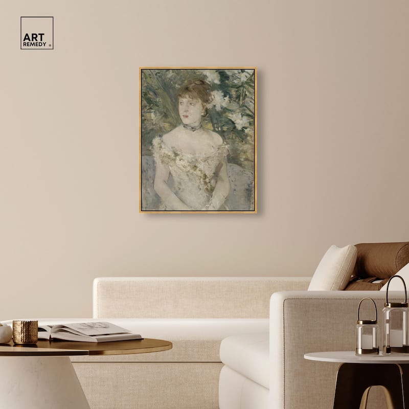 Young Girl in a Ball Gown Canvas by Art Remedy