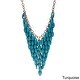 preview thumbnail 6 of 28, Alexa Starr Colored Lucite Bib Necklace Turquoise
