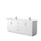preview thumbnail 89 of 114, Miranda Double Vanity Set, Cultured Marble Top, No Mirror