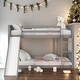 preview thumbnail 11 of 18, Full over Full Bunk Bed with Slide and Ladder For Bedroom Grey