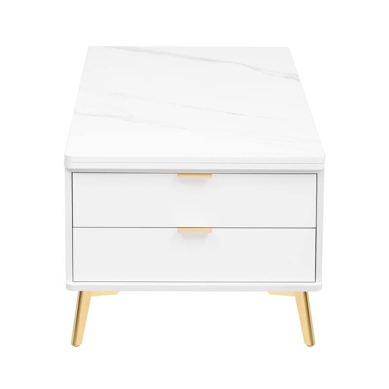 Lift Top Coffee Table with Drawers and Multi Functional Table
