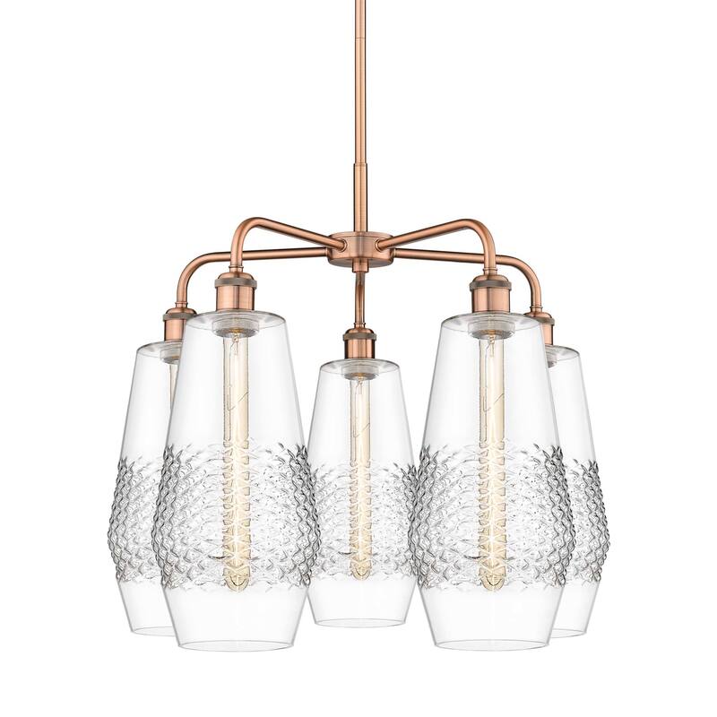 Innovations Lighting 516-5CR-22-25 Windham Chandelier Windham 5 Light